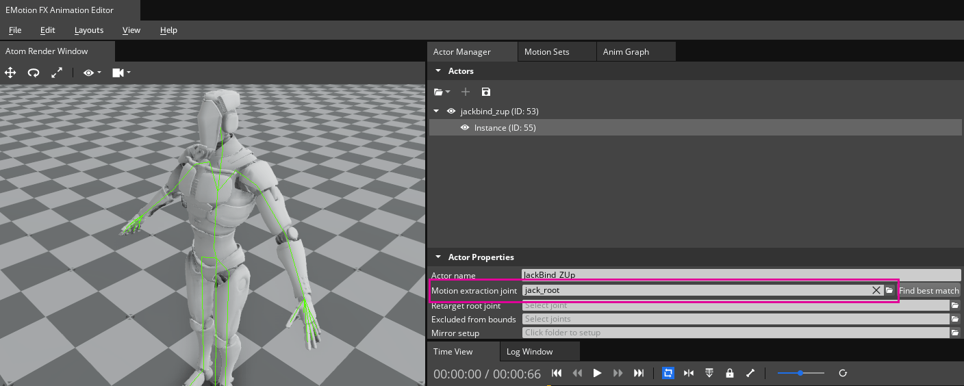 Data Driven Root Motion Open 3D Engine