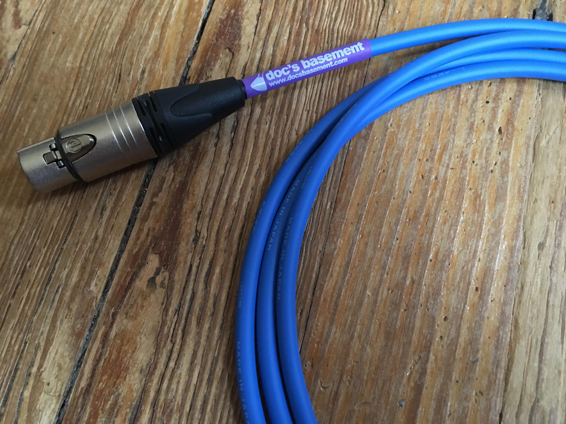 Studio XLR / TRS Blue Doc's Basement Custom Cables