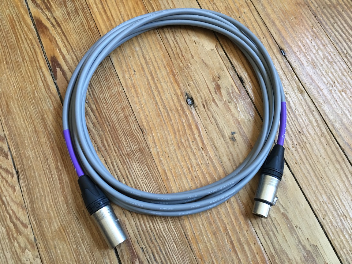 Studio XLR / TRS Gray Doc's Basement Custom Cables