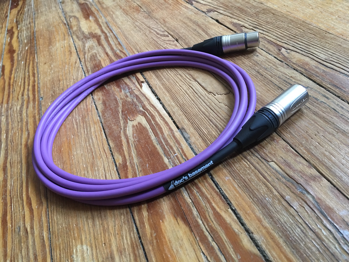Studio XLR / TRS Purple Doc's Basement Custom Cables