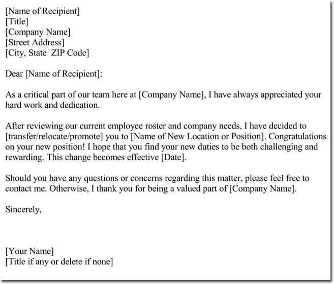 20+ Transfer Letter Templates Best Samples, Examples & Formats