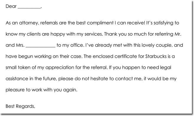Business Referral Thank You Note Samples & Wording Ideas