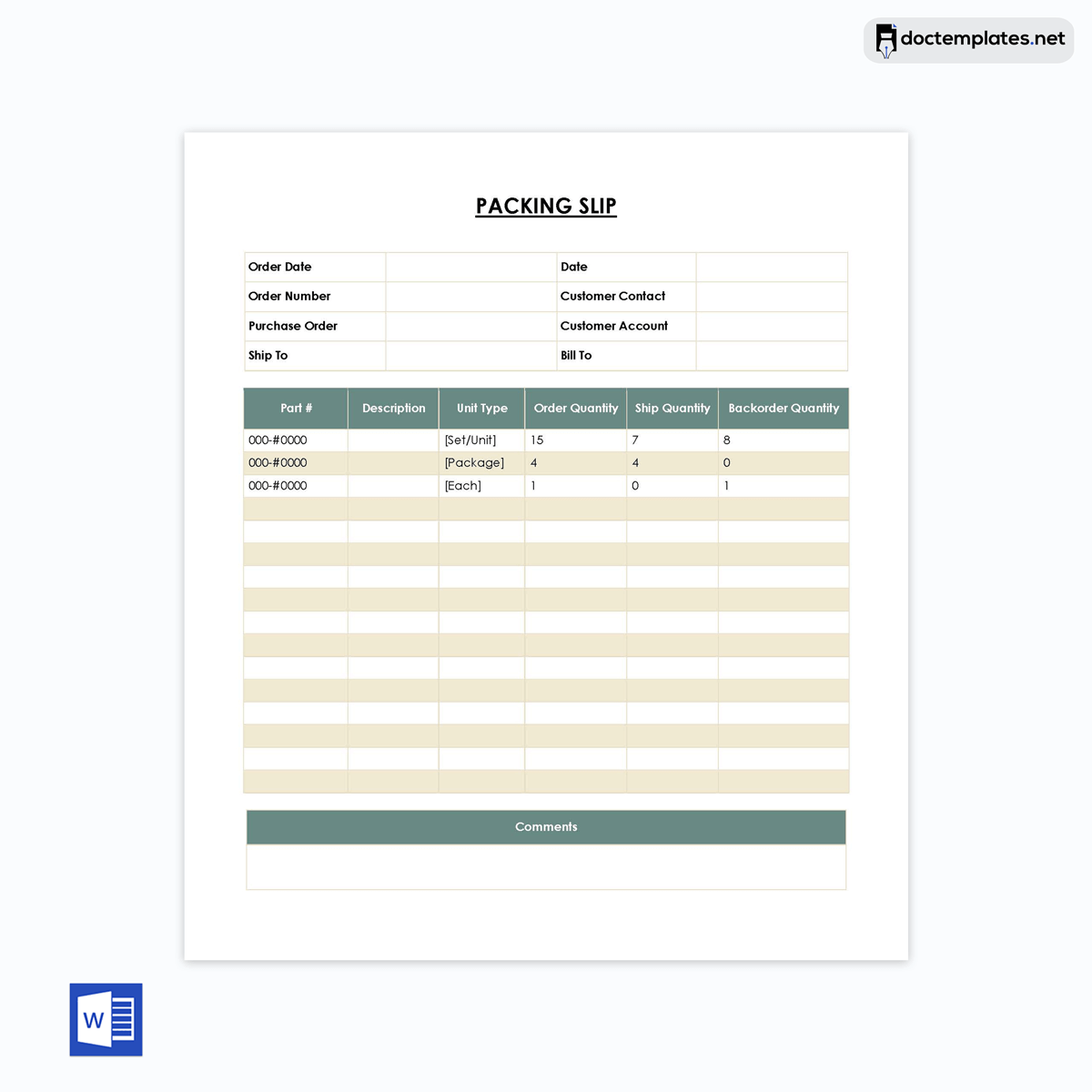 Printable Shipping List Templates (Invoice vs Packing List)