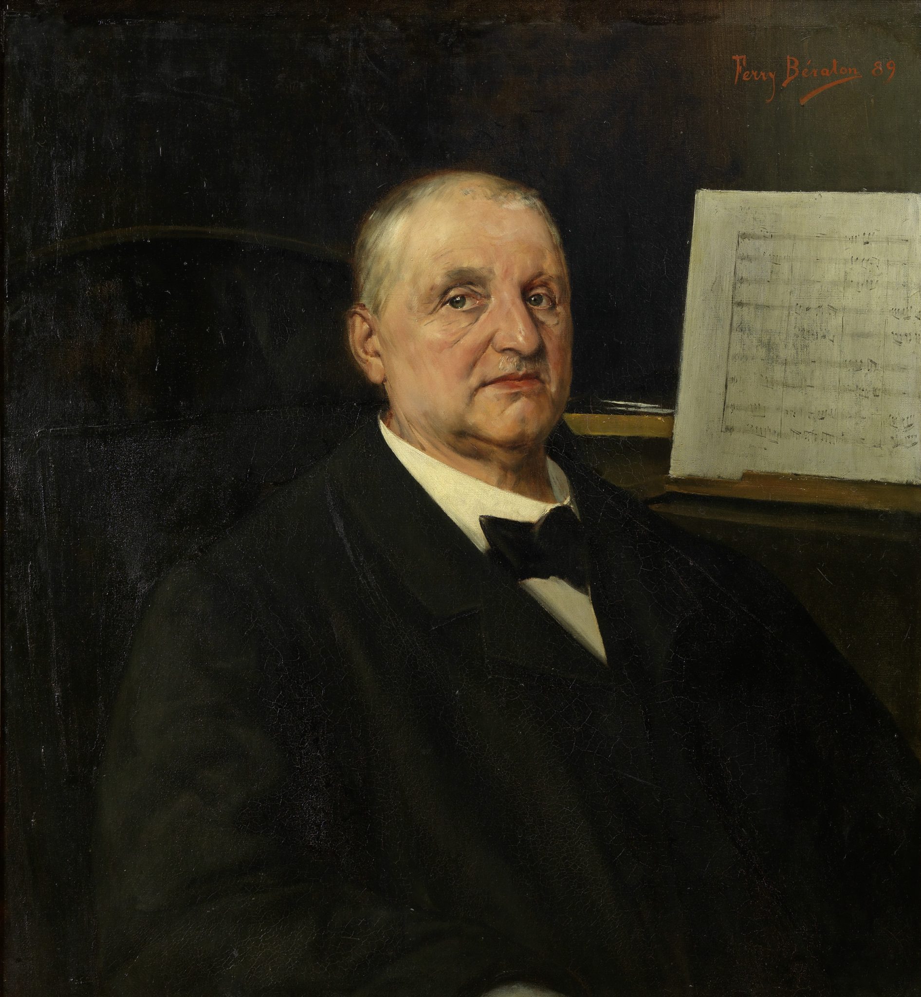 Portrett av komponisten Anton Bruckner (1889) Document