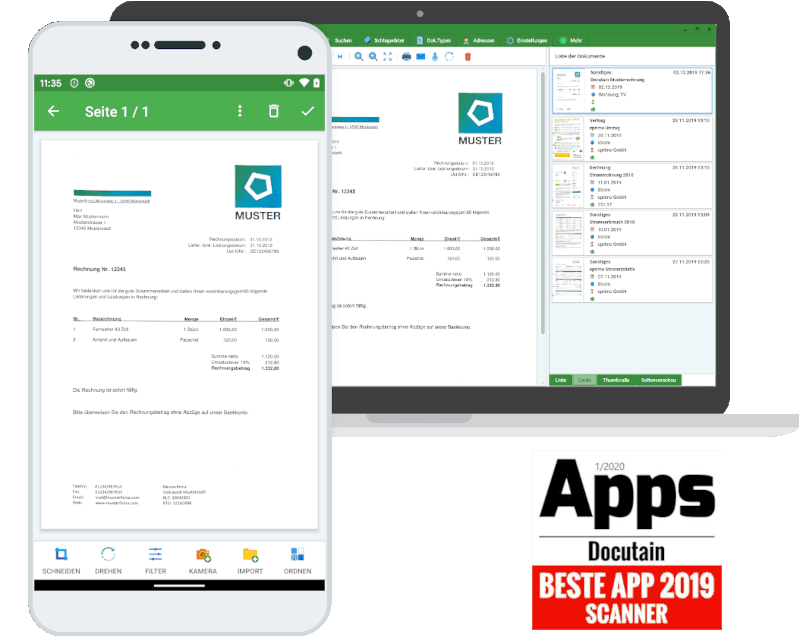 Docutain Dokumente clever verwalten Einfache Lösung, große Wirkung