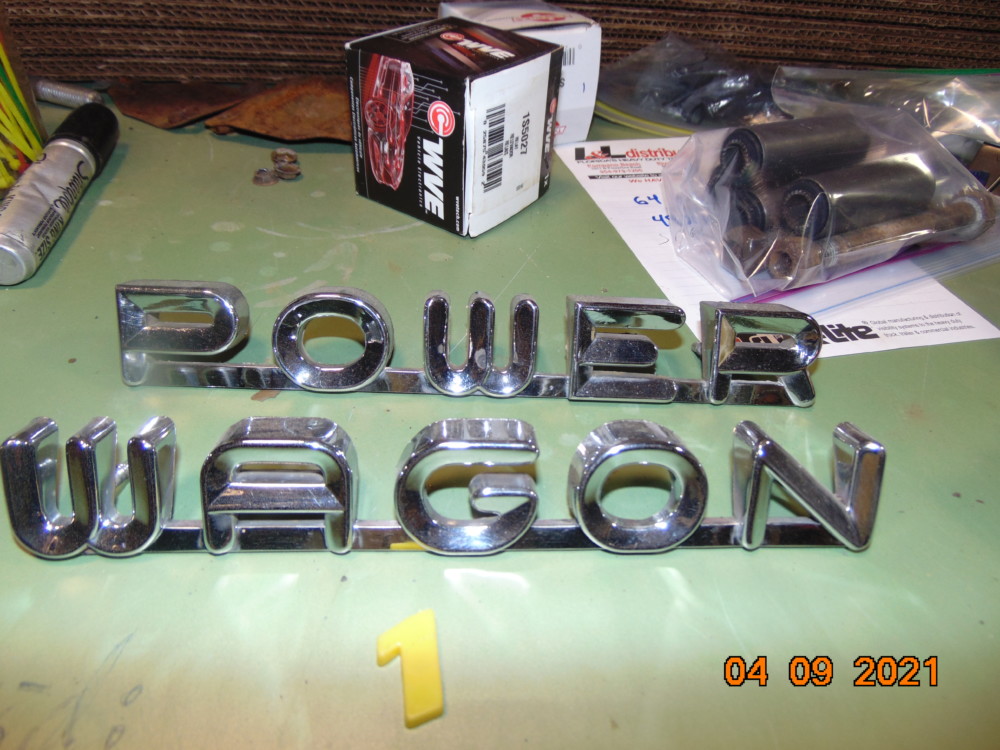 5768 POWER WAGON emblems « 19611971 Dodge Sweptline Parts