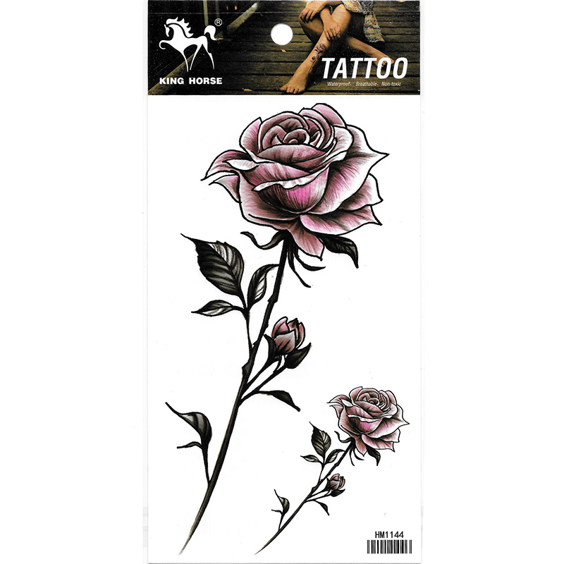 Hm1044 New Fashion Ladys Purple Rose Tattoo Watertransfer Fake Flower Hand Tattoo Sticker 800_x_800_jpg