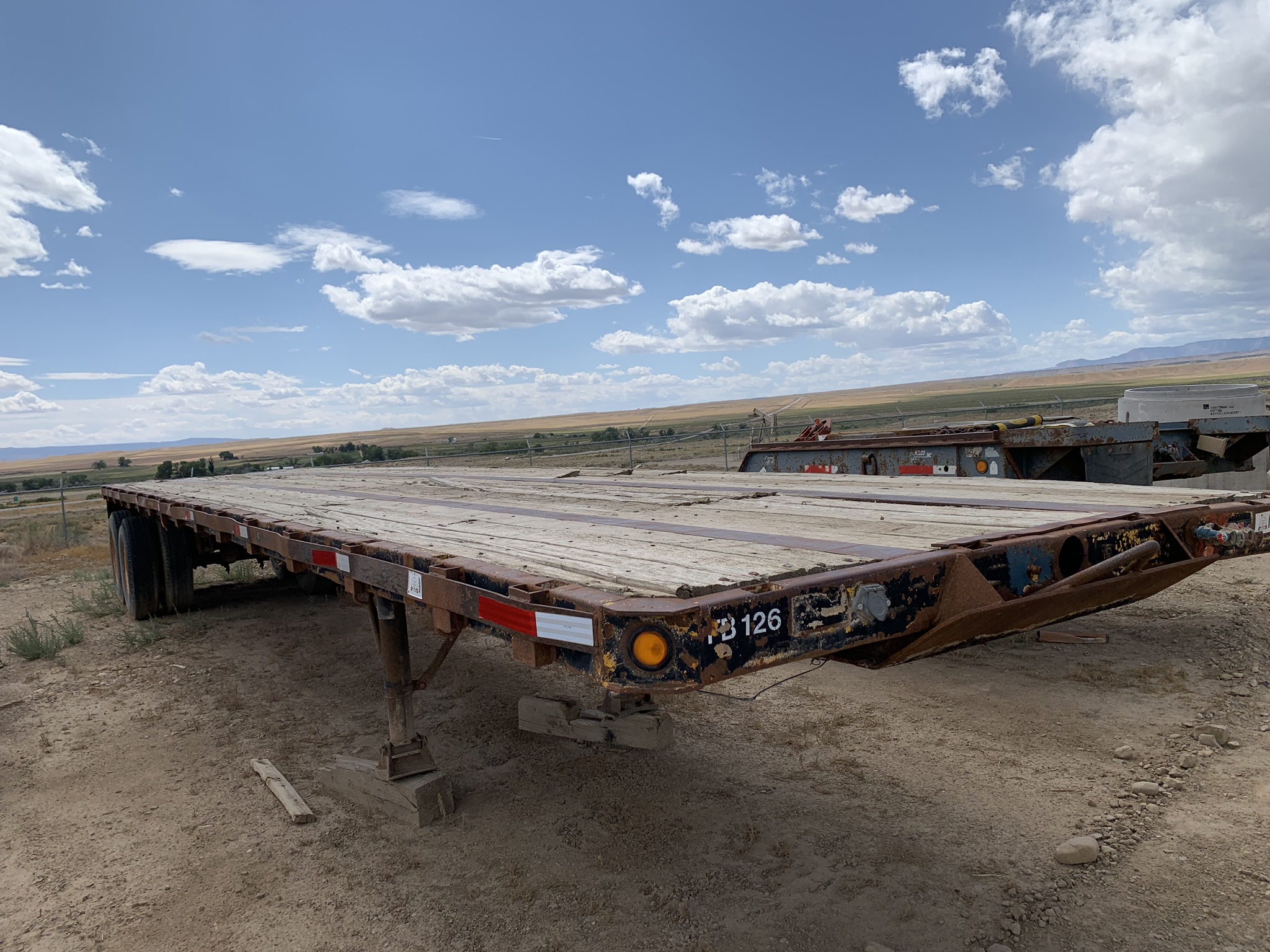 2 USED 40' FLAT BED TRAILERS Dogface Heavy Equipment Sales Dogface