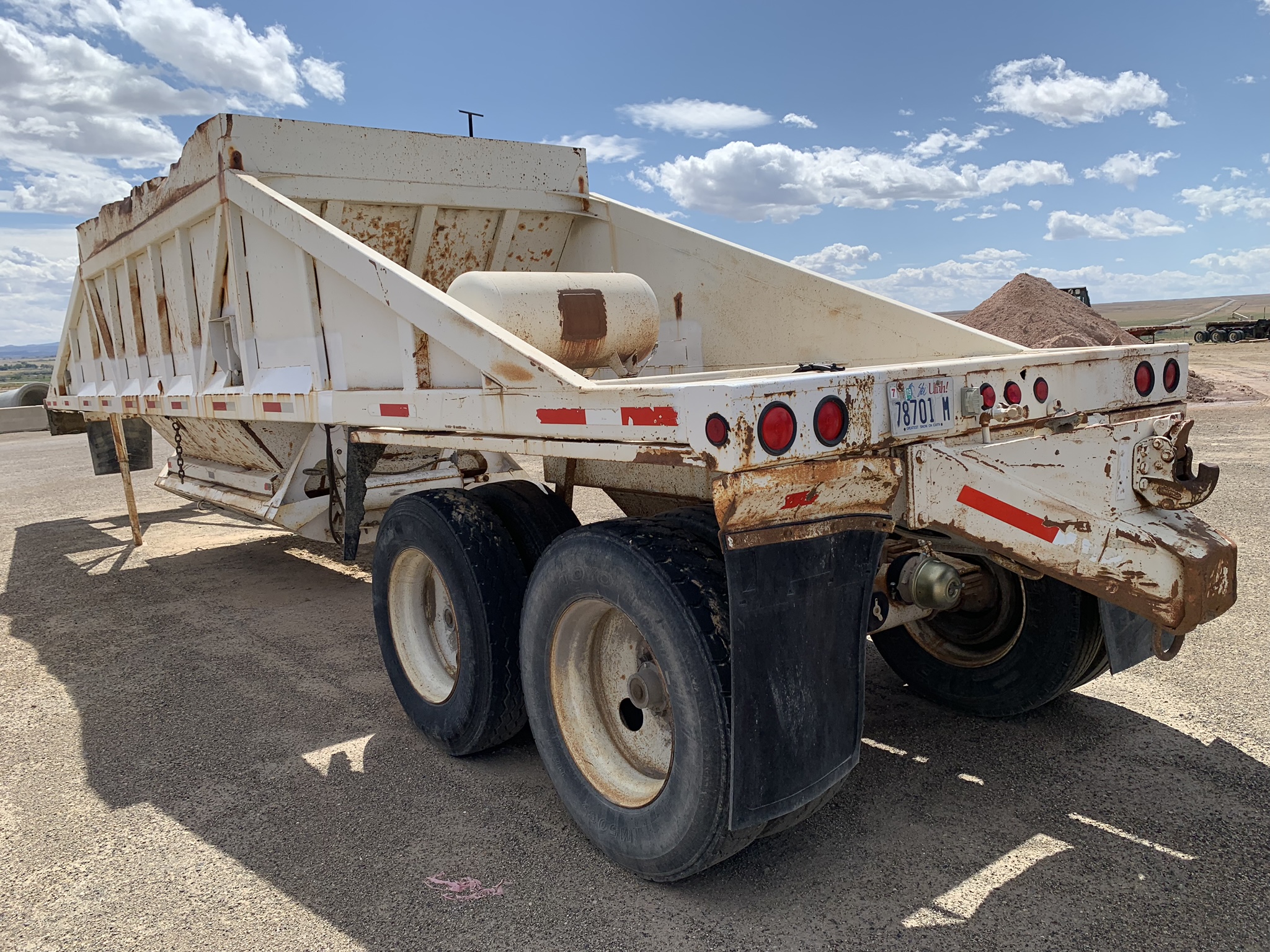 TANDUM AXLE BELLY DUMP TRAILER Dogface Heavy Equipment Sales