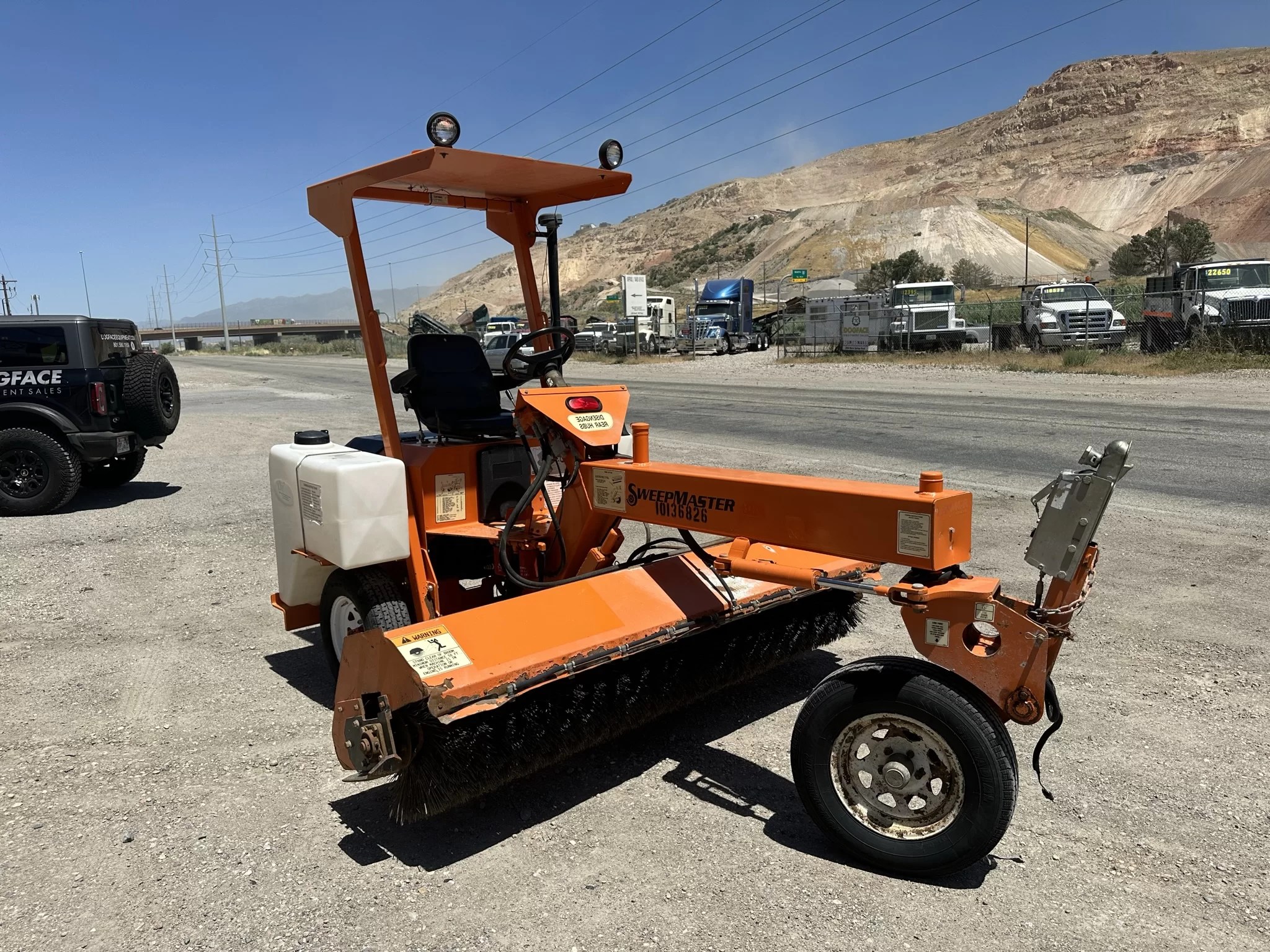 SM300 3 WHEEL SWEEPER BROOM Dogface Heavy Equipment Sales Dogface
