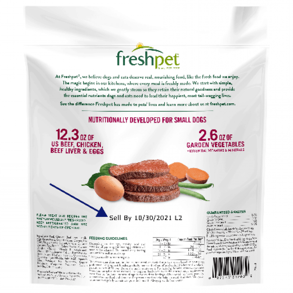 RECALL ALERT Freshpet Beef & Egg Recipe Dog Food Recalled Over