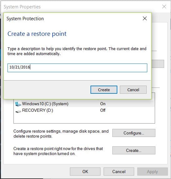 How To Create/Restore A System Restore Point On Windows 10 Techs11