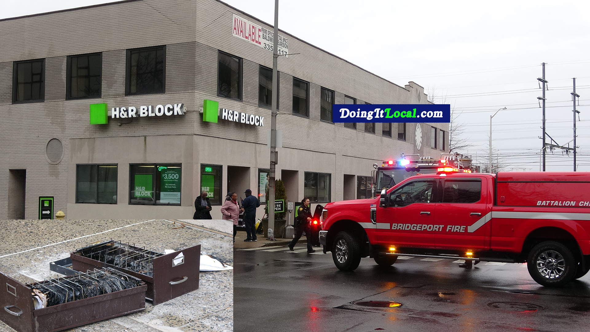 Bridgeport News H&R Block BreakIn Documents Set On Fire