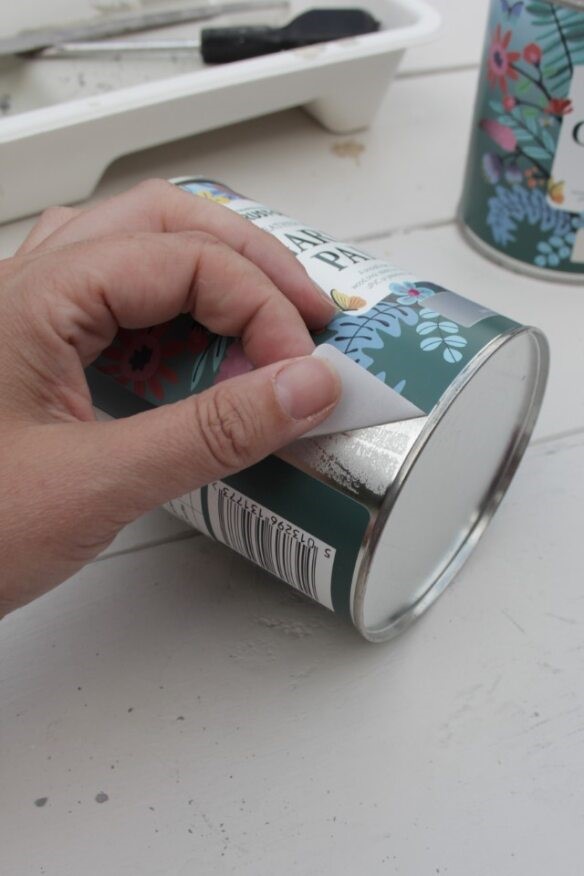 Empty paint can upcycled to a lamp Do It With Cans