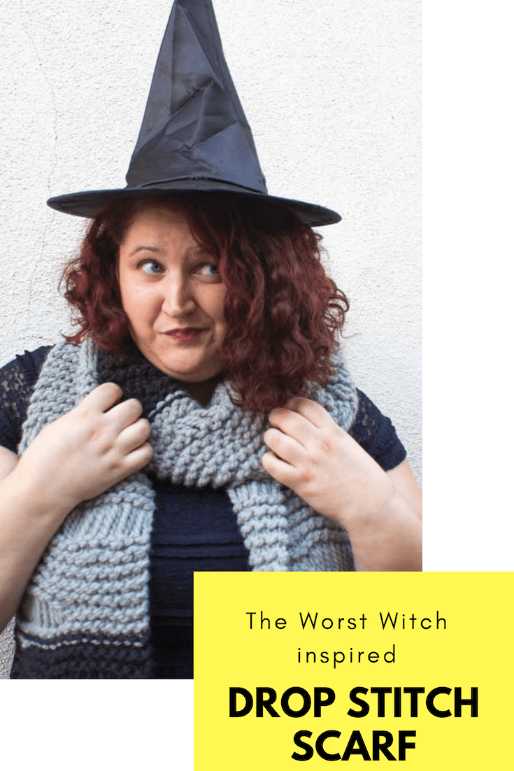 Do It Your Freaking Self The Worst Witch inspired Drop Stitch Scarf