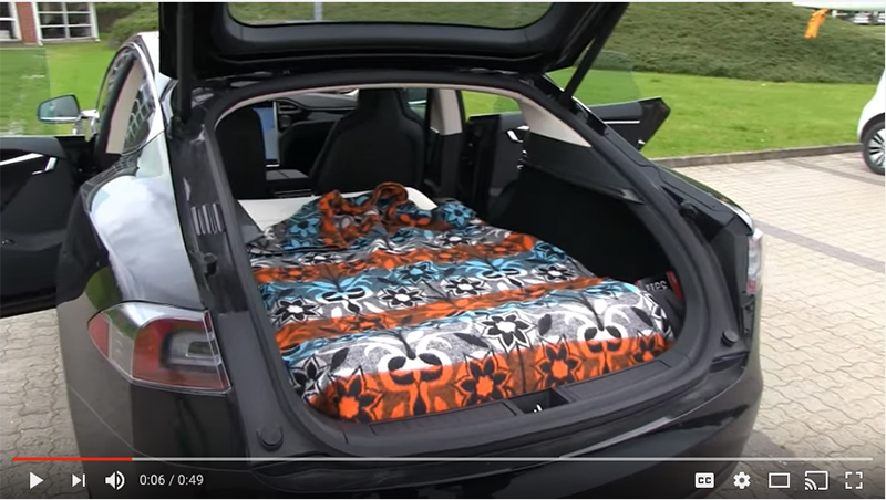 Winter Camping In A Tesla Model S [VIDEO]