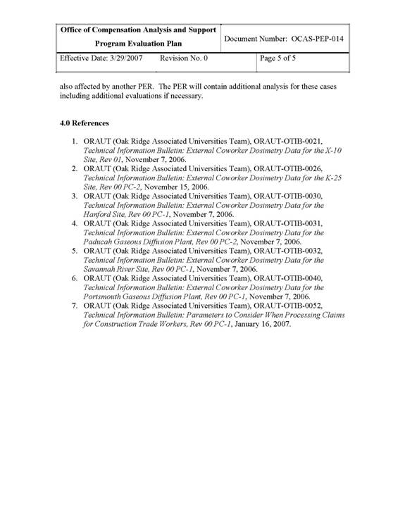 U.S. Department of Labor Office of Workers' Compensation Programs