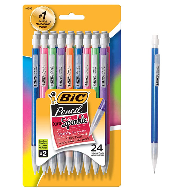 Amazon Deal of the Day 24 BIC XtraSparkle Mechanical Pencils, Medium