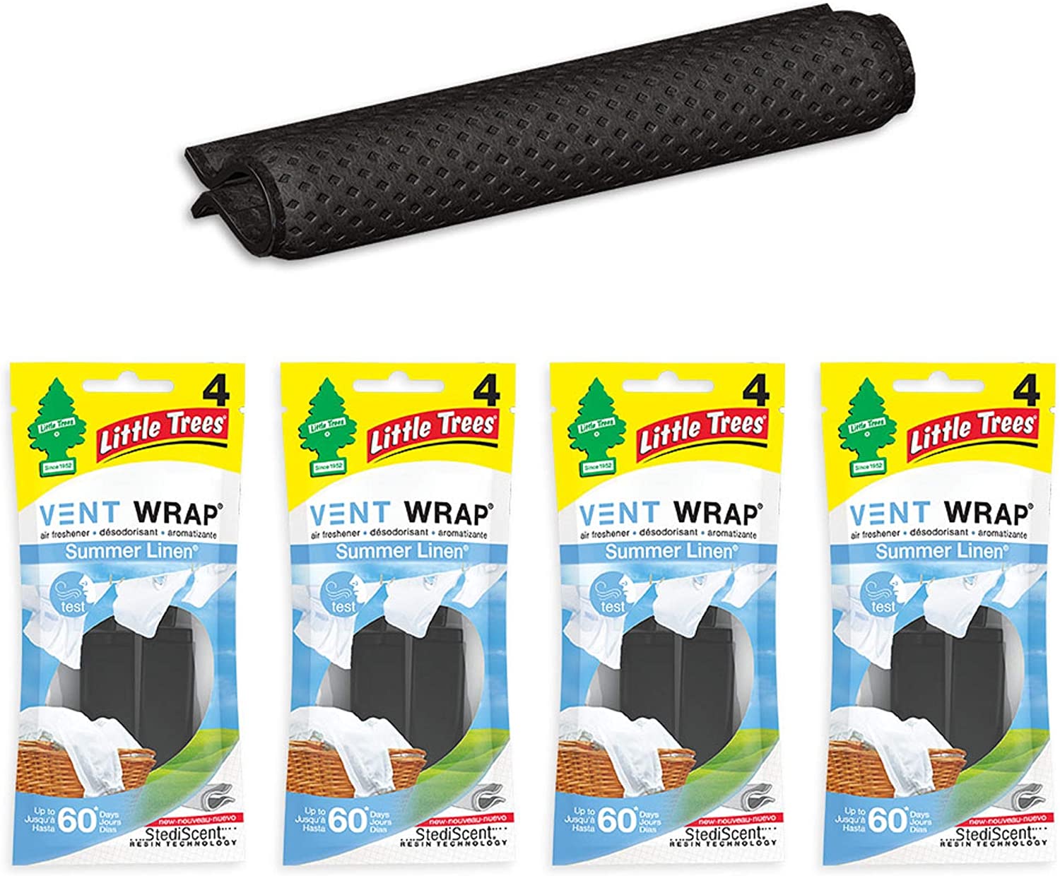 Little Trees Car Air Freshener Vent Wraps, Summer Linen (4 Packs of 4