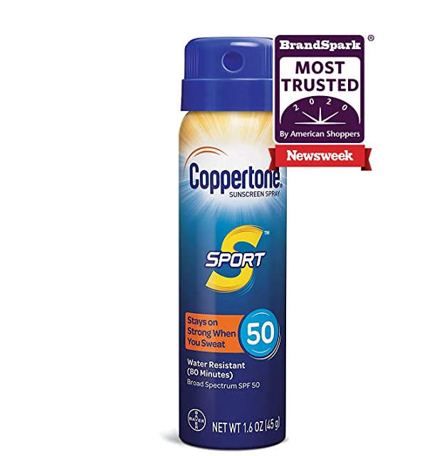 Coppertone SPORT Continuous Sunscreen Spray Broad Spectrum SPF 50 (1.6