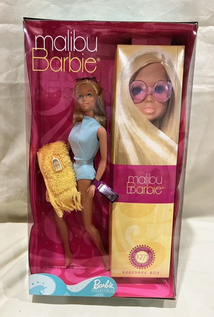 56061 30th Anniversary Malibu Barbie 2002 Reproduction Doll Peddlar