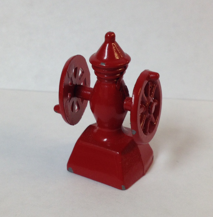 Miniature Antique Coffee Grinder 11/4″ x 3/4″ x 1/2″ Doll Peddlar