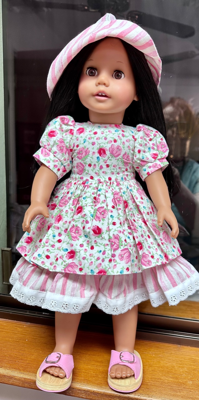 Sophia American Girl size Play doll wearing one of a kind outfit 18