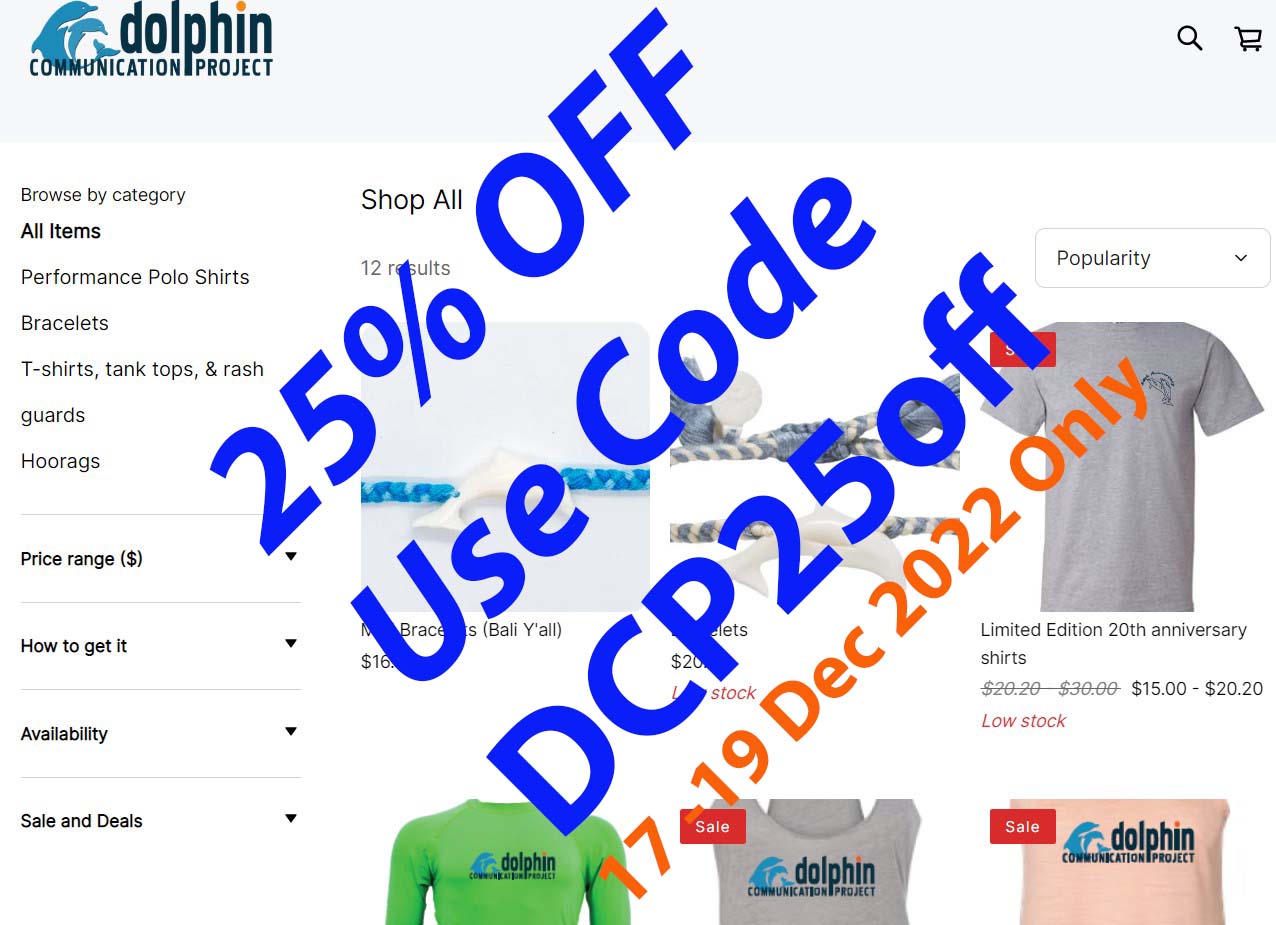 Promo Code & Order Deadlines Dolphin Communication Project