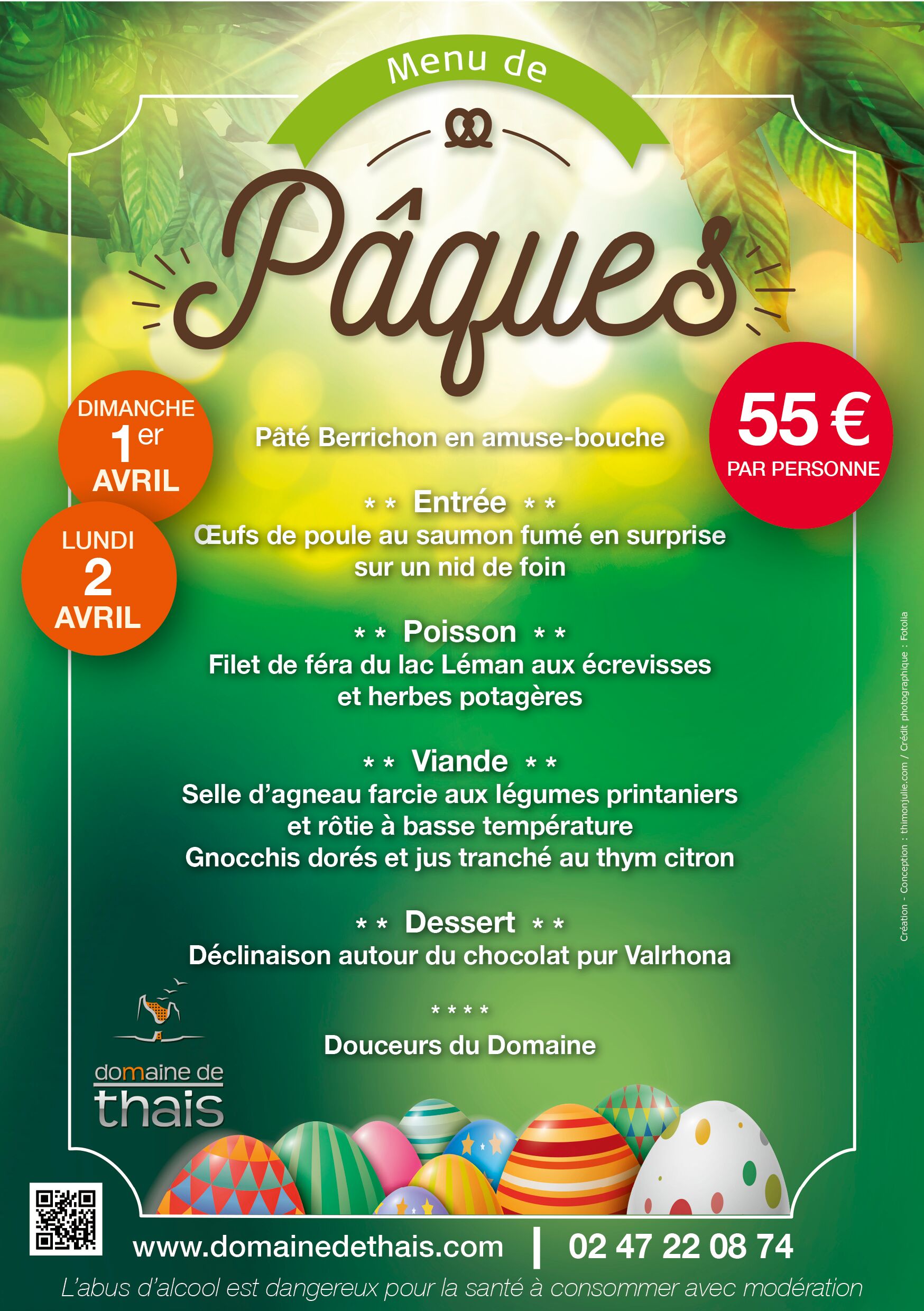 Affiche_menu_PAQUES_preview Domaine de Thais