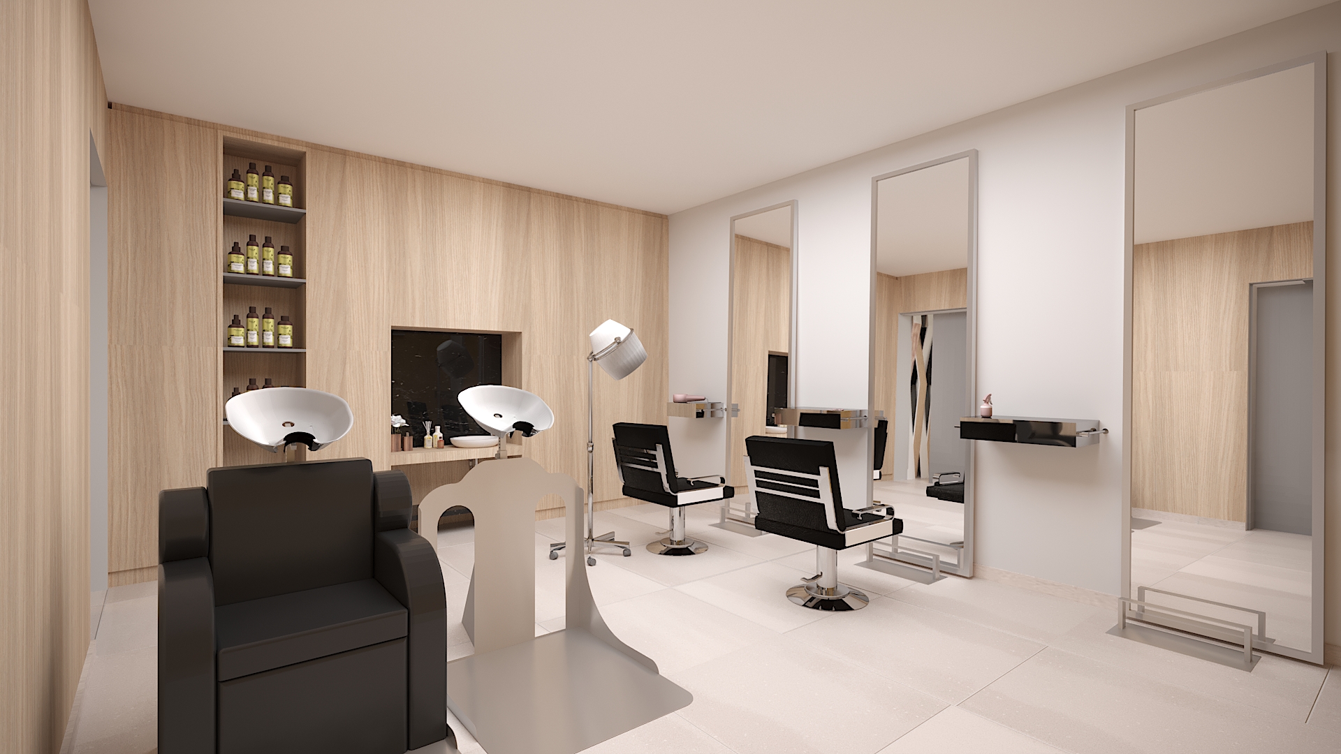 Un fauteuil pour shampoing ergonomique et adapté aux PMR Domaine du