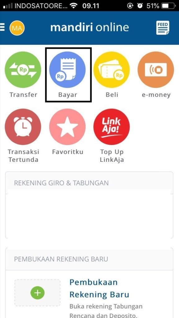 Virtual Account Mandiri mBanking Virtual Account Mandiri mBanking
