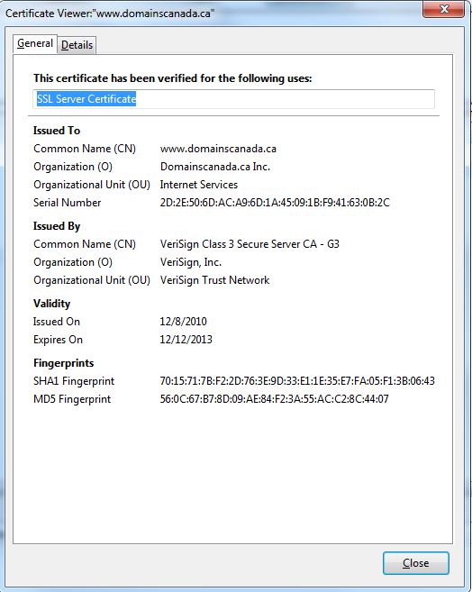 How to Verify an SSL Certificate Information Knowledgebase