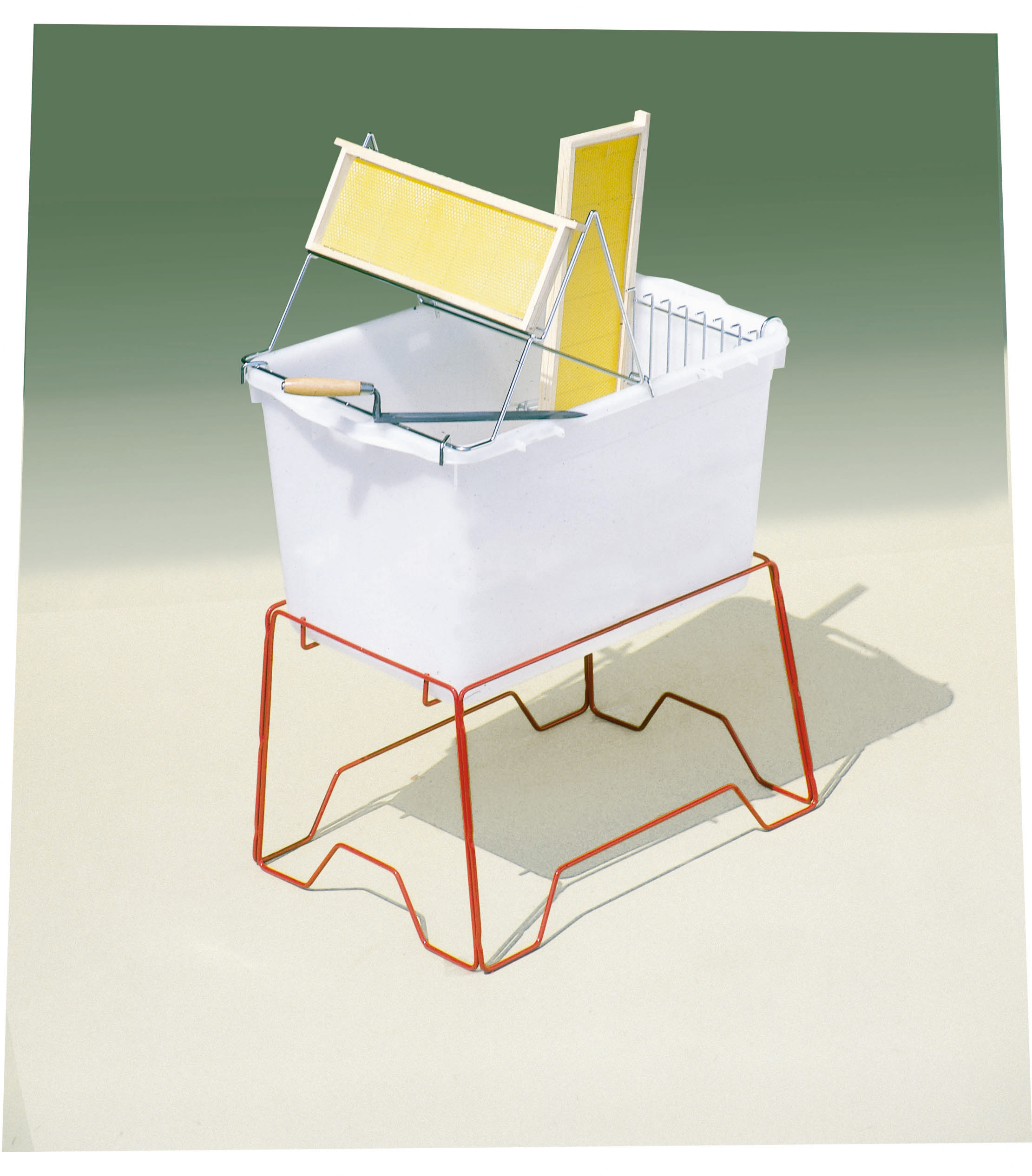 Bac à désoperculer plastique 60/40/40 avec support Domapi