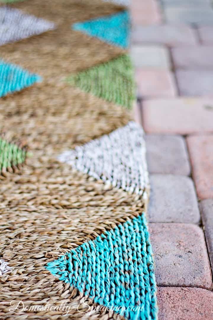 Diamond Painted Outdoor Rug
