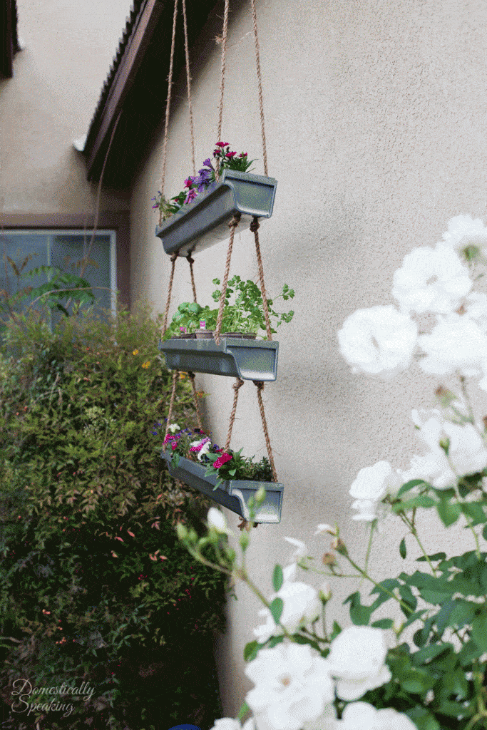 DIY Rustic Industrial Hanging Planter Domestically Speaking