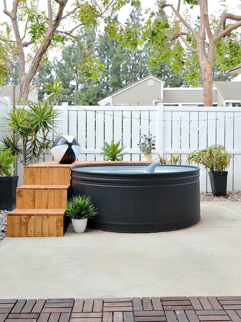 How to DIY the Ultimate Stock Tank Pool Setup for 600 domino