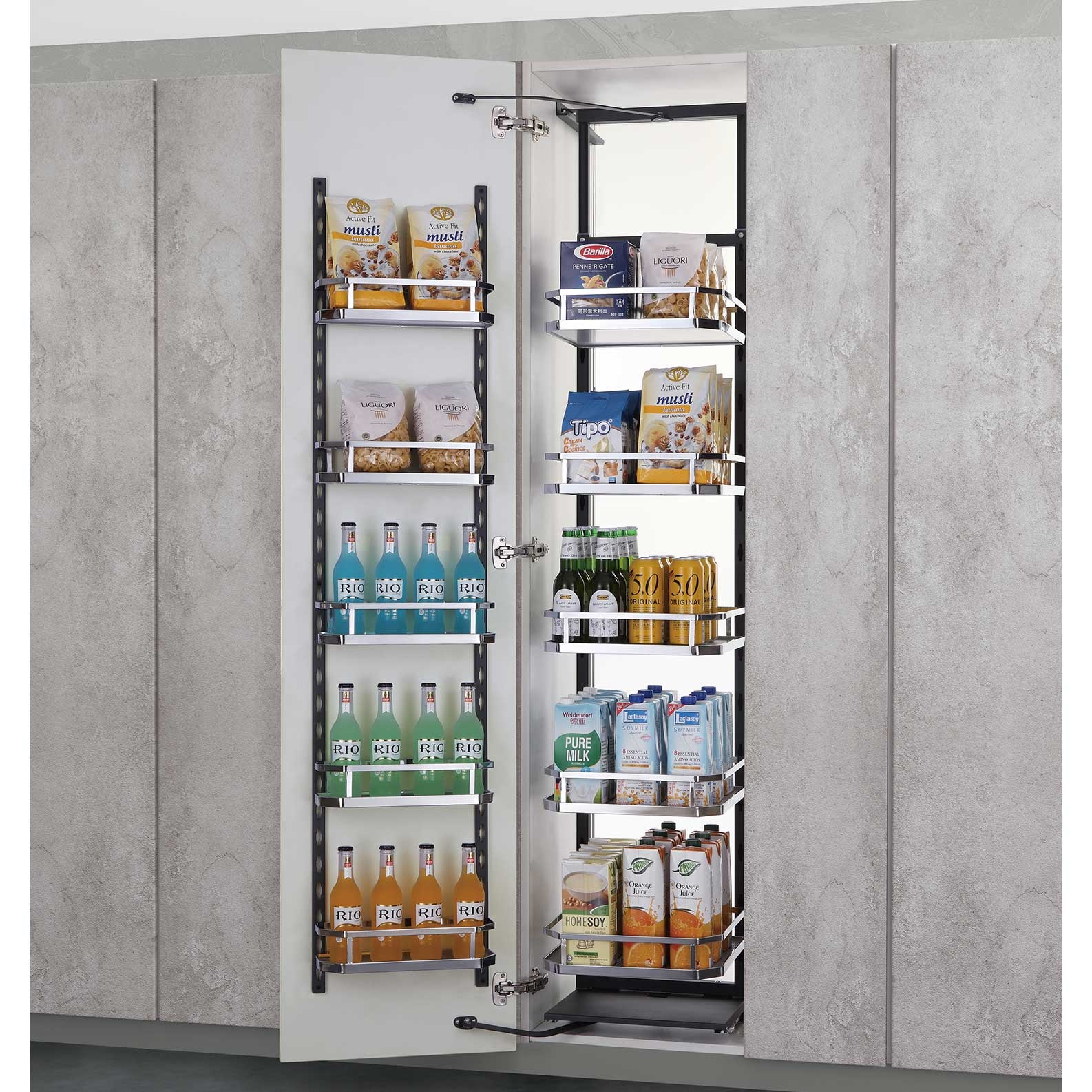 Soft Close Tandem Pantry PulloutWooden