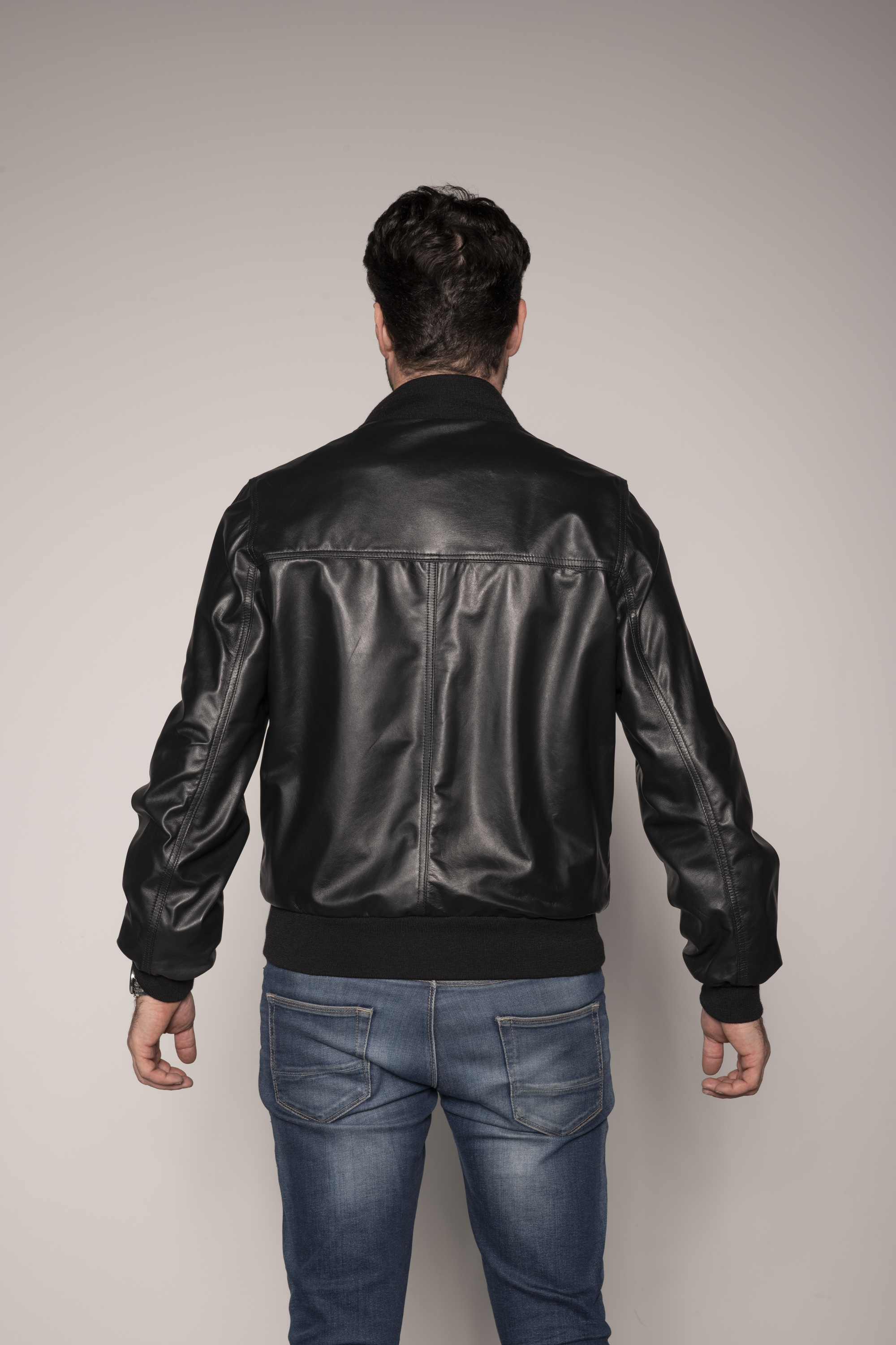 Bomber pelle nappata Domus Pellicceria