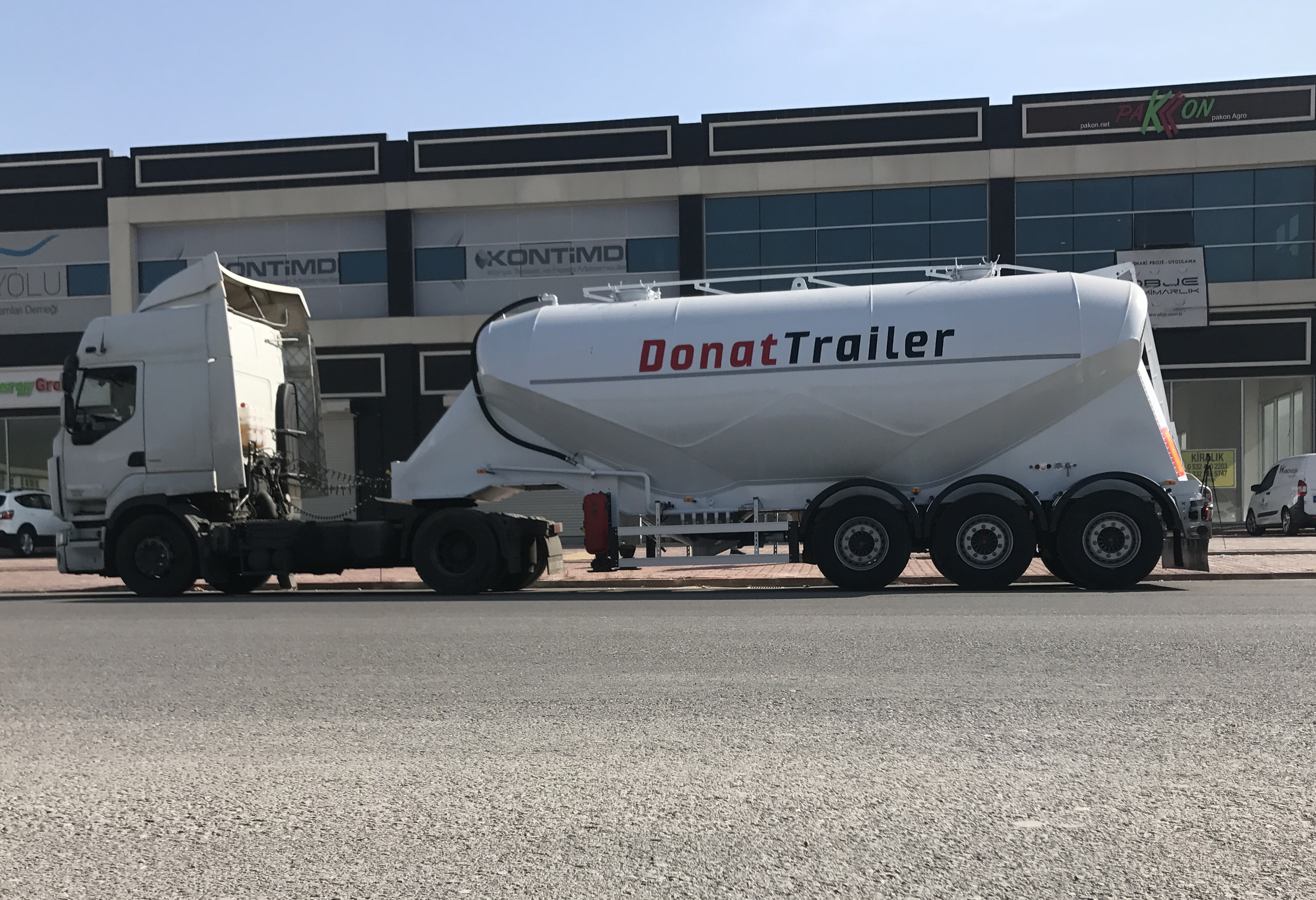 W Type Semi Trailer Donat Trailer