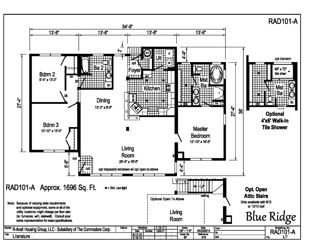 Blue Ridge Donaway Homes Blue Ridge Modular Home Floor Plan