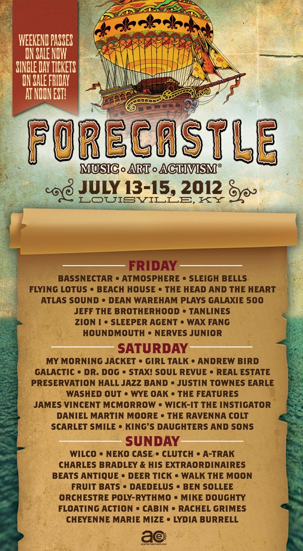Louisville's Forecastle includes MMJ, Wilco, Flying Lotus, Sleigh Bells