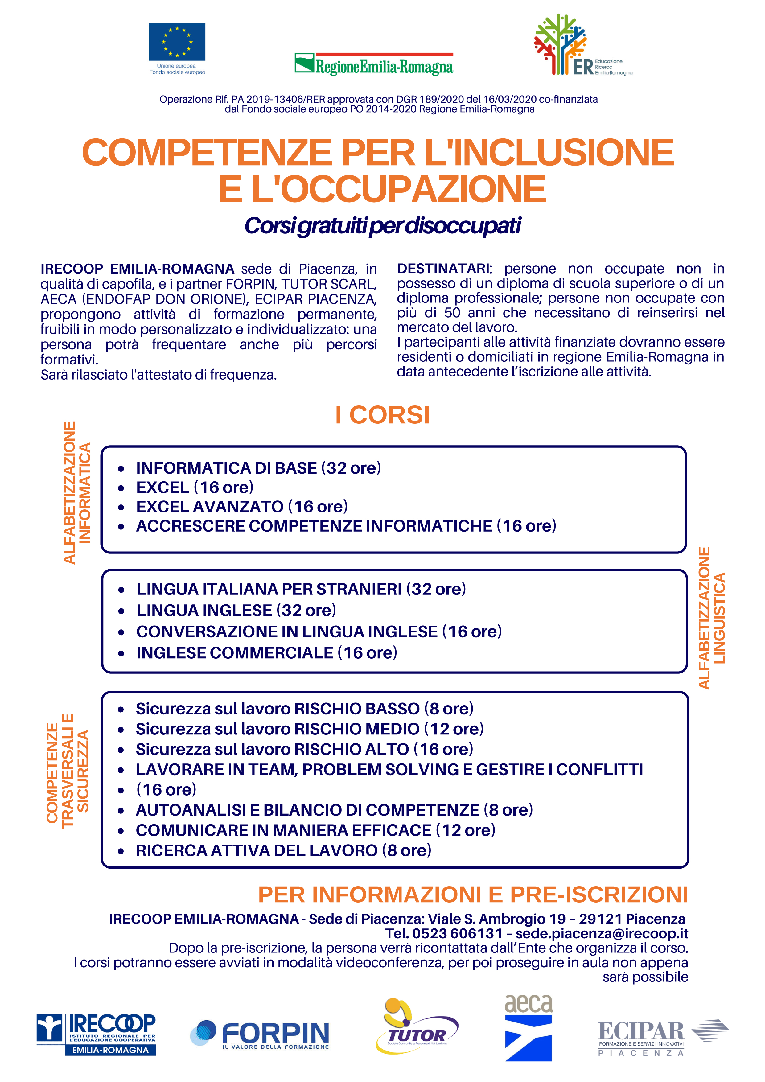 Corsi Gratuiti Per Disoccupati (Rif Pa 2019-13406/Rer) - Endofap Don Orione - Piacenza E Borgonovo Endofap Don Orione – Piacenza E Borgonovo 3509_x_2481_jpg