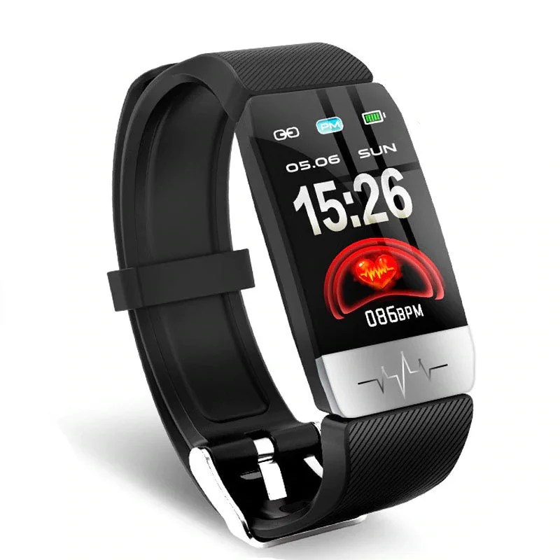 Body Temperature PPG+ECG Smart Watch Wrist Bracelet Don Shopping