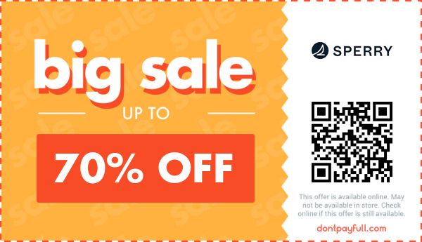 70 Off Sperry Coupon. Promo Code Nov 2020