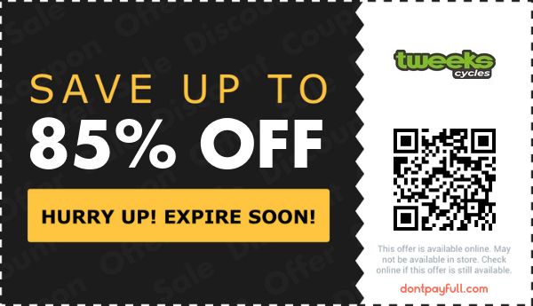 85 Off Tweeks Cycles Discount Codes Voucher Codes 2021