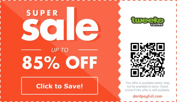 85 Off Tweeks Cycles Discount Codes Voucher Codes 2021