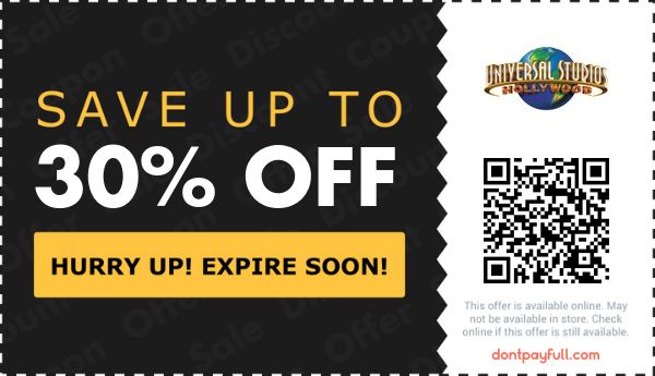 $50 Off Universal Studios Hollywood Coupons, Discount Codes