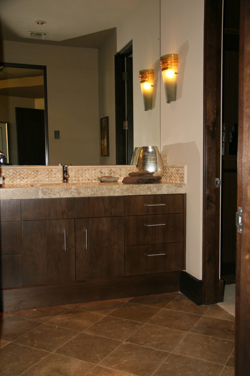Custom Walnut Bathroom Doopoco Enterprises
