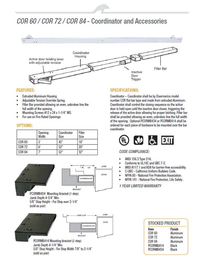 Closers Coordinators Doormerica Hardware