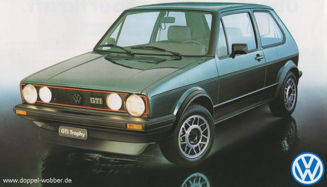 VW Golf 1 GTI Trophy auf Doppel WOBber